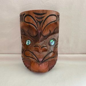 Vintage Hand Carved Koruru Mask